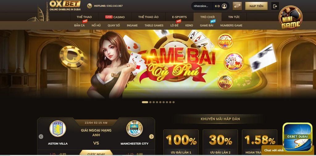 Giới thiệu thông tin tổng quan về nhà cái Oxbet VN