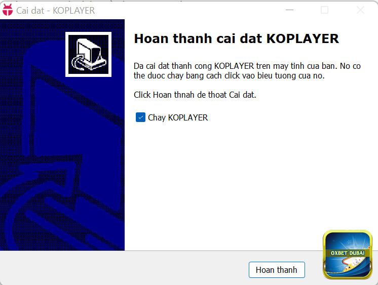 Tải KoPlayer hoàn thành