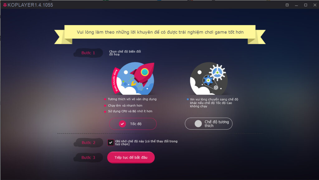 Tiến hành cài đặt KoPlayer