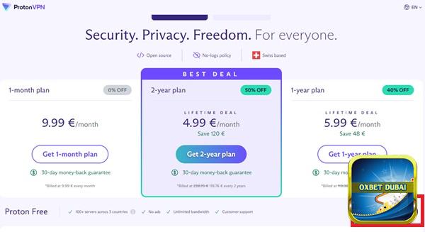 Bạn chọn “Get Proton Free” để dùng bản miễn phí