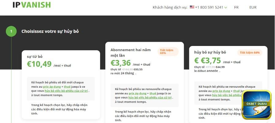 Bạn chọn gói dịch vụ phù hợp